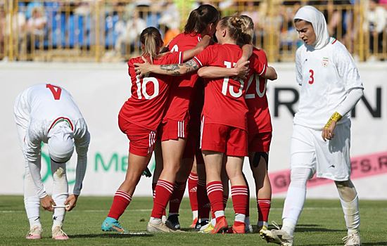 Женская сборная России по футболу разгромила команду Ирана в товарищеском матче